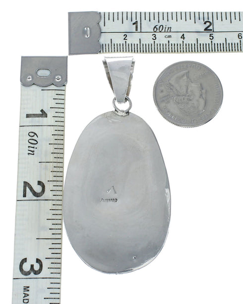 Navajo Native American Turquoise Sterling Silver Pendant NN20057